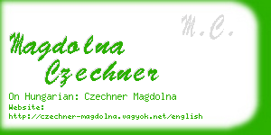 magdolna czechner business card